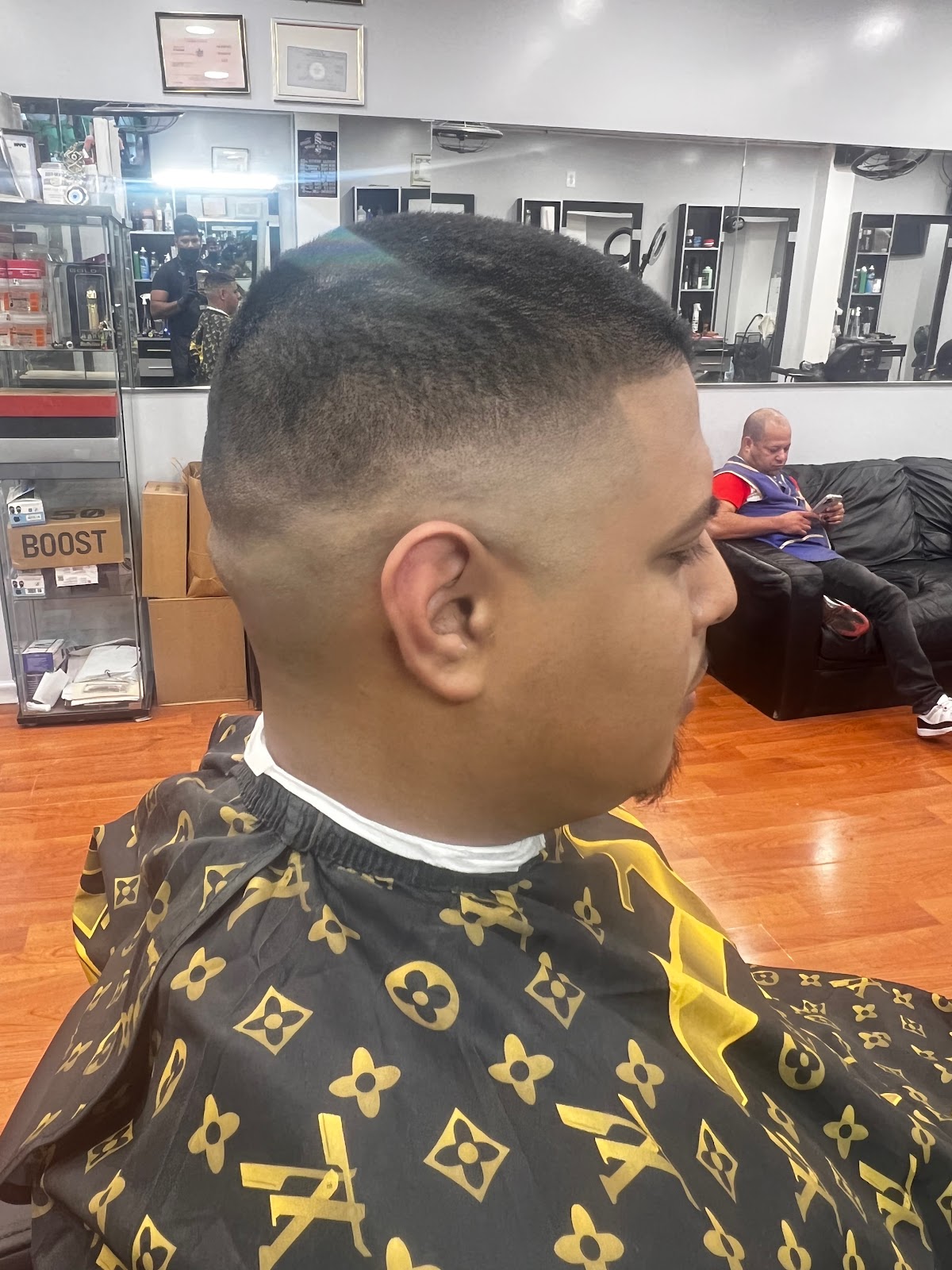 Fresh skin fade by Dream Team Barber Shop, Jamaica Ave Queens
